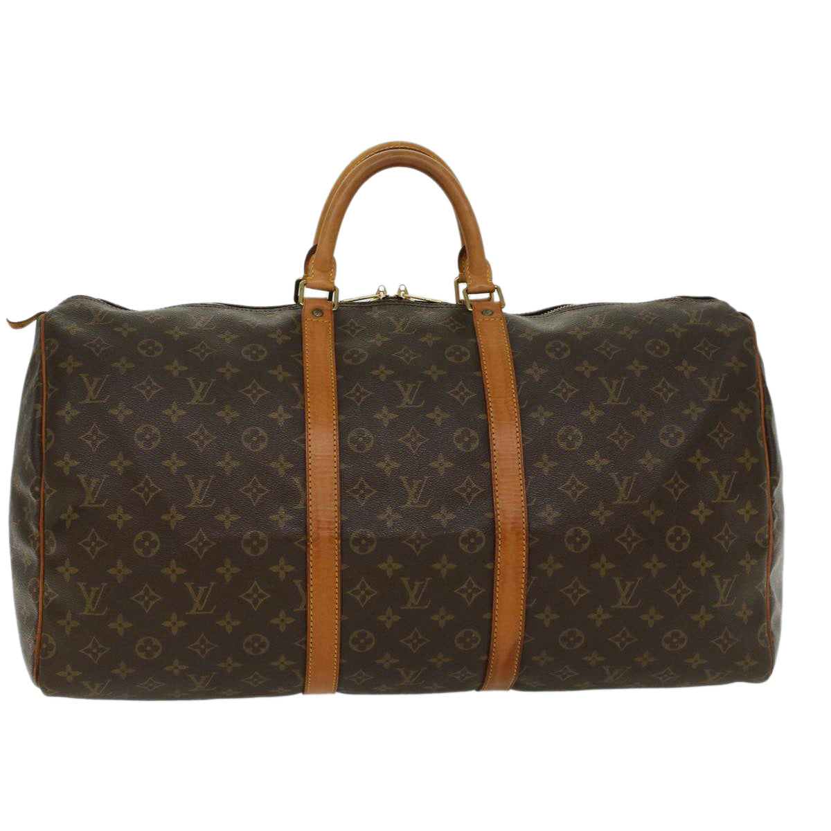 LOUIS VUITTON Monogram Keepall 55 Boston Bag M41424 LV ep855