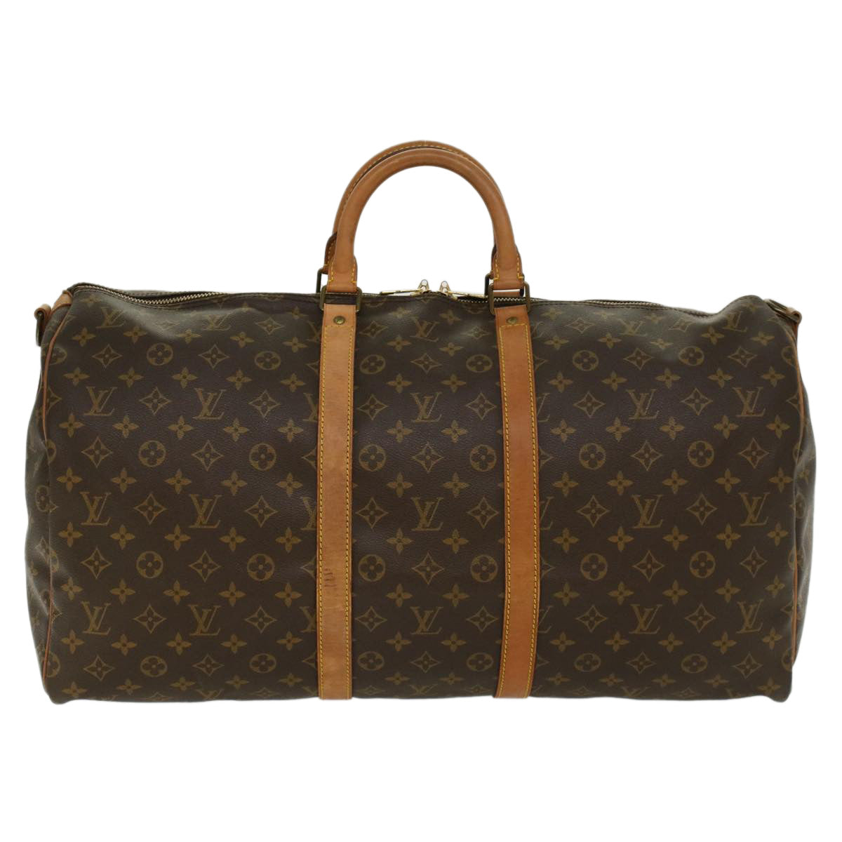 LOUIS VUITTON Monogram Keepall Bandouliere 55 Boston Bag M41414 LV ep879