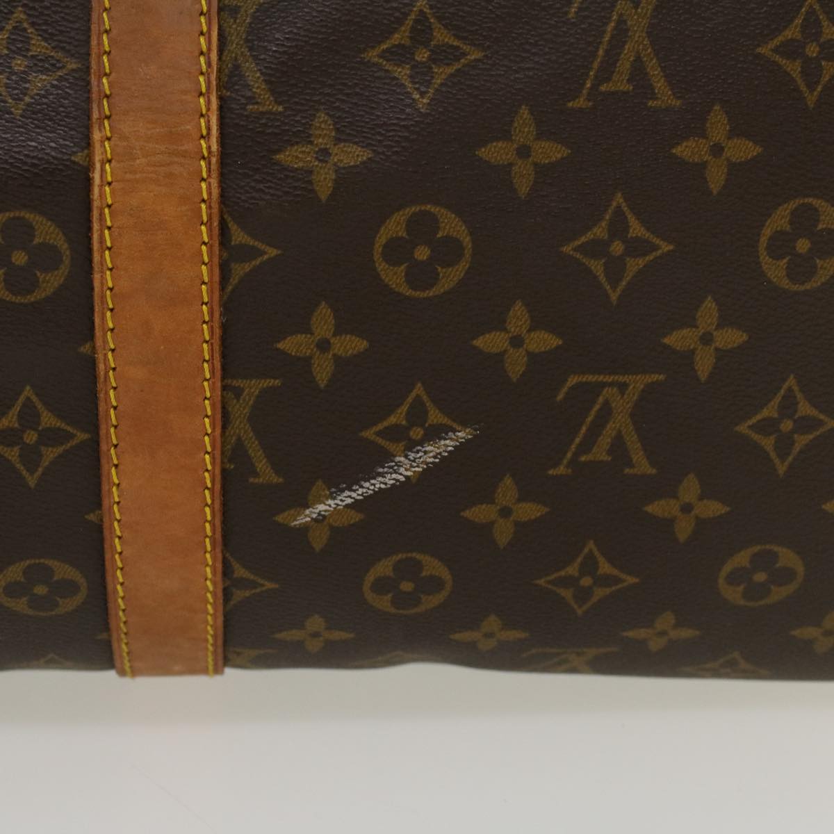 LOUIS VUITTON Monogram Keepall Bandouliere 55 Boston Bag M41414 LV ep879