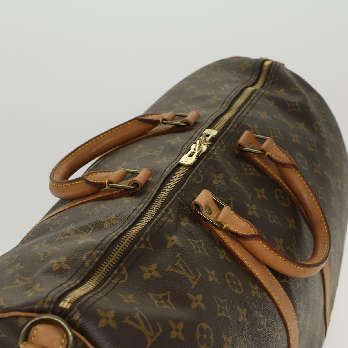 LOUIS VUITTON Monogram Keepall Bandouliere 55 Boston Bag M41414 LV ep879
