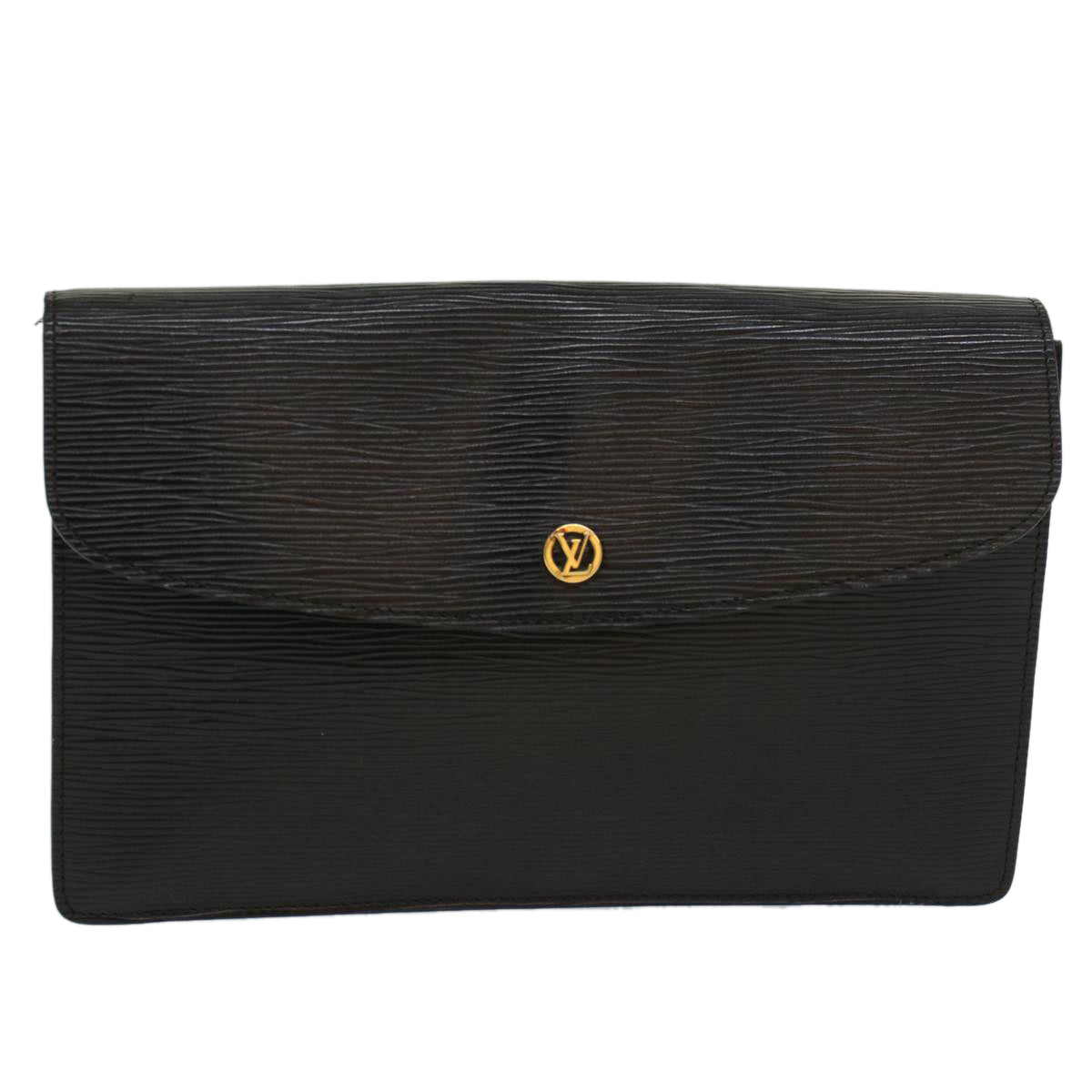 LOUIS VUITTON Epi Montaigne 27 Clutch Bag Black M52652 LV ep891