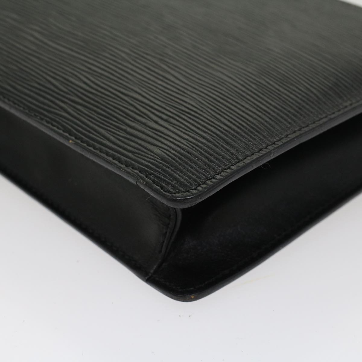 LOUIS VUITTON Epi Montaigne 27 Clutch Bag Black M52652 LV ep891