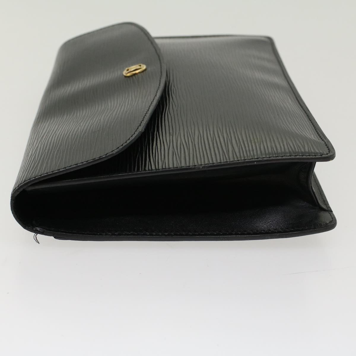 LOUIS VUITTON Epi Montaigne 27 Clutch Bag Black M52652 LV ep891
