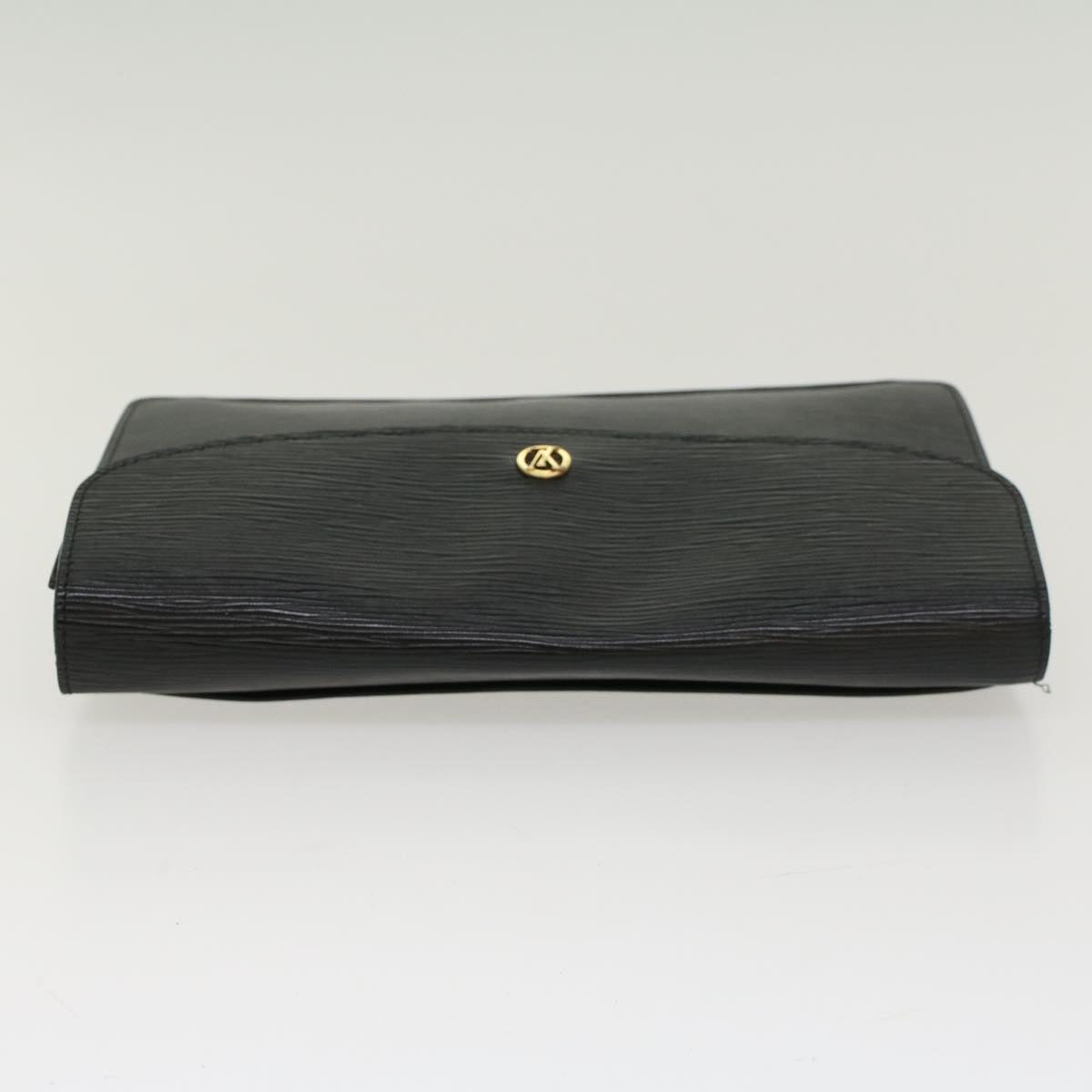 LOUIS VUITTON Epi Montaigne 27 Clutch Bag Black M52652 LV ep891