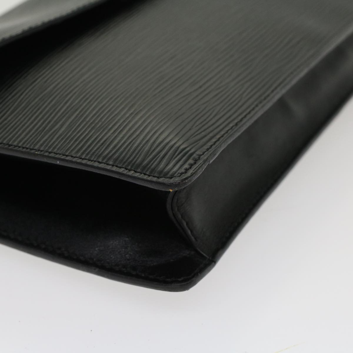 LOUIS VUITTON Epi Montaigne 27 Clutch Bag Black M52652 LV ep891