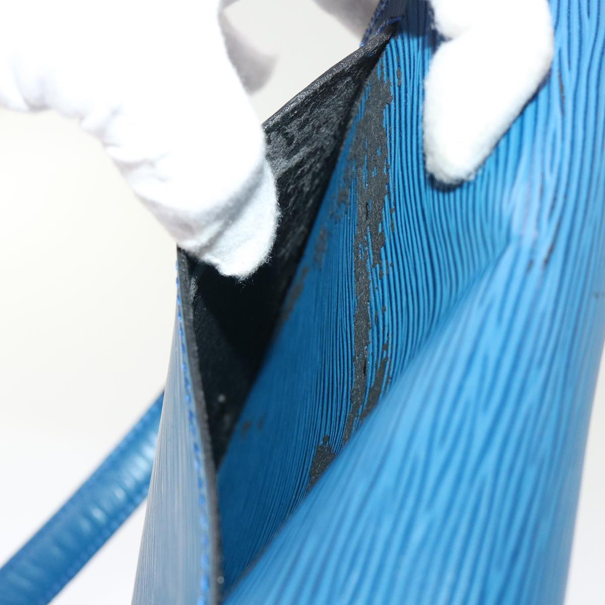 LOUIS VUITTON Epi Saint Cloud PM Shoulder Bag Blue M52195 LV ep892