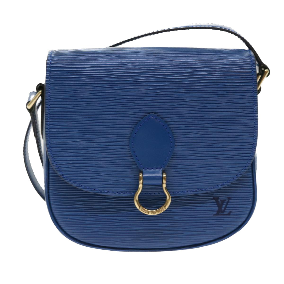 LOUIS VUITTON Epi Saint Cloud PM Shoulder Bag Blue M52195 LV ep892