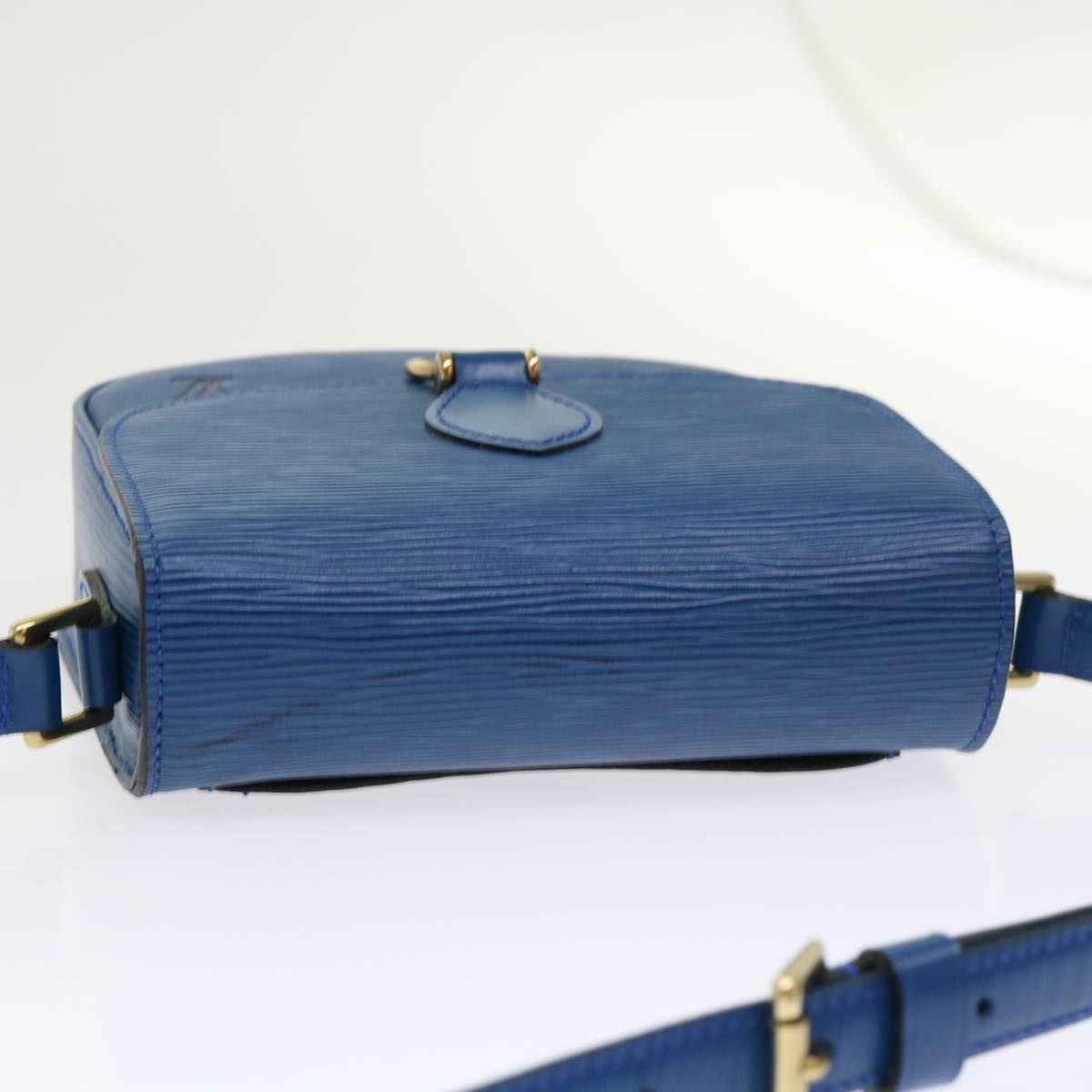 LOUIS VUITTON Epi Saint Cloud PM Shoulder Bag Blue M52195 LV ep892