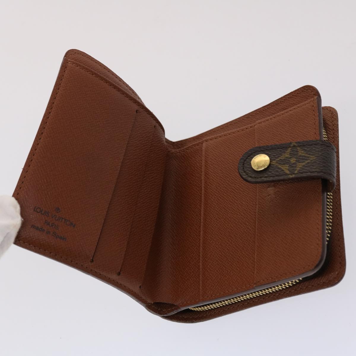 LOUIS VUITTON Monogram Compact Zip Wallet M61667 LV ep930