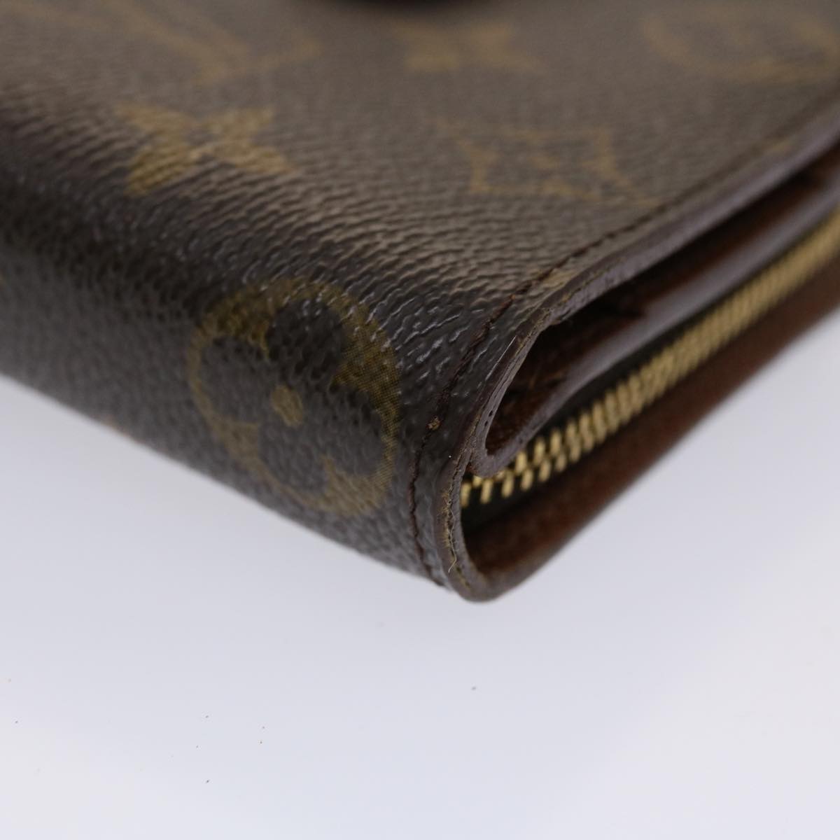 LOUIS VUITTON Monogram Compact Zip Wallet M61667 LV ep930