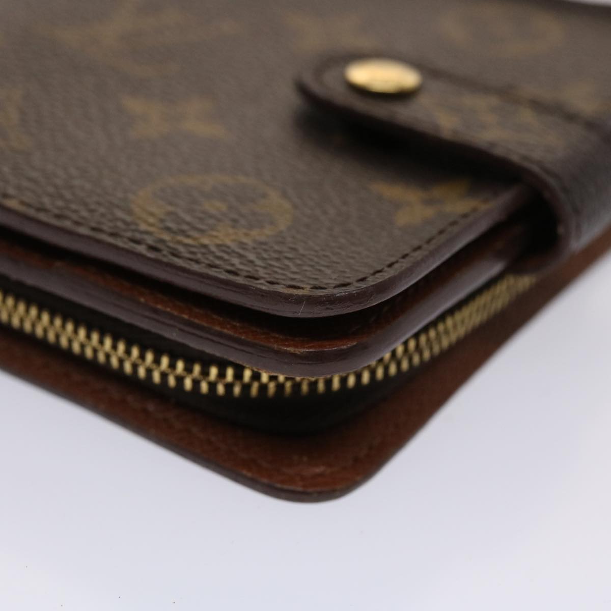LOUIS VUITTON Monogram Compact Zip Wallet M61667 LV ep930