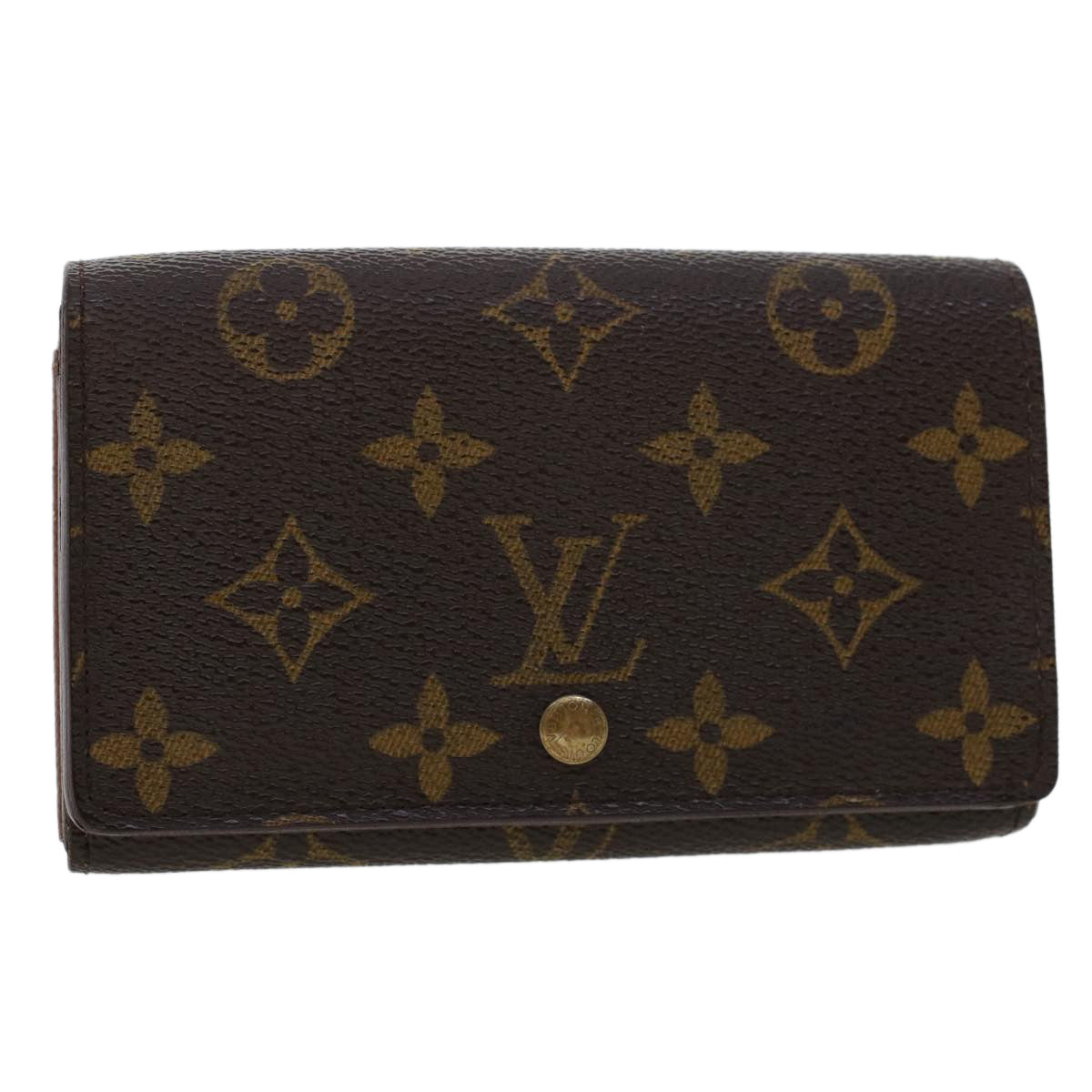 LOUIS VUITTON Monogram Porte Monnaie Billets Tresor Wallet M61730 ep935