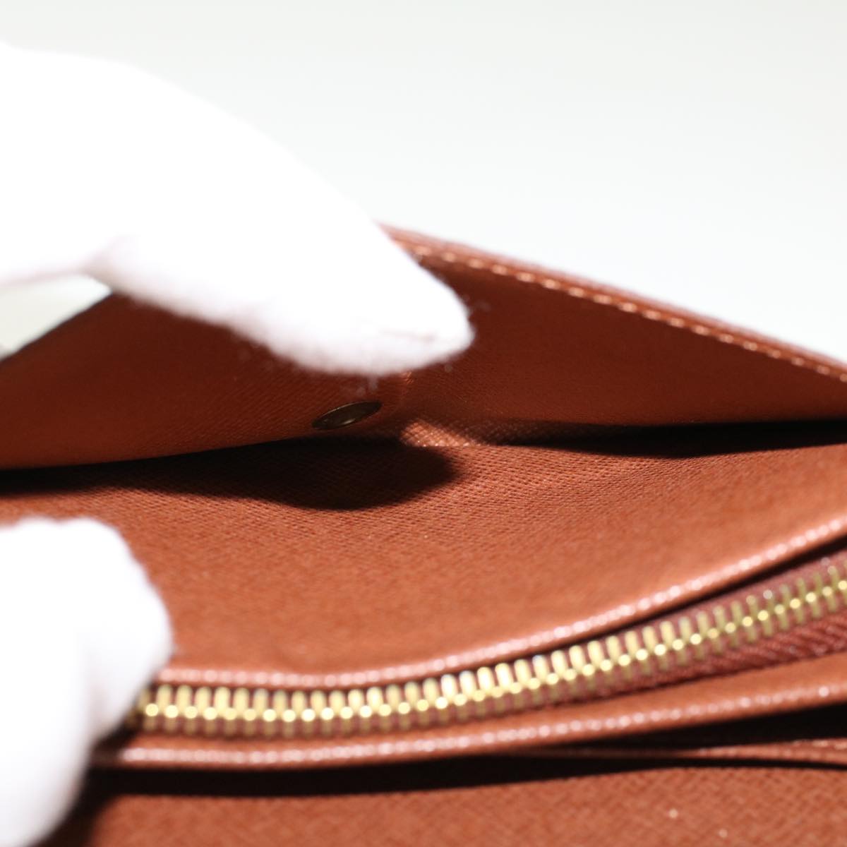 LOUIS VUITTON Monogram Porte Monnaie Billets Tresor Wallet M61730 ep935