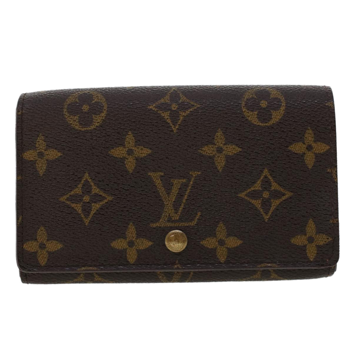 LOUIS VUITTON Monogram Porte Monnaie Billets Tresor Wallet M61730 ep935