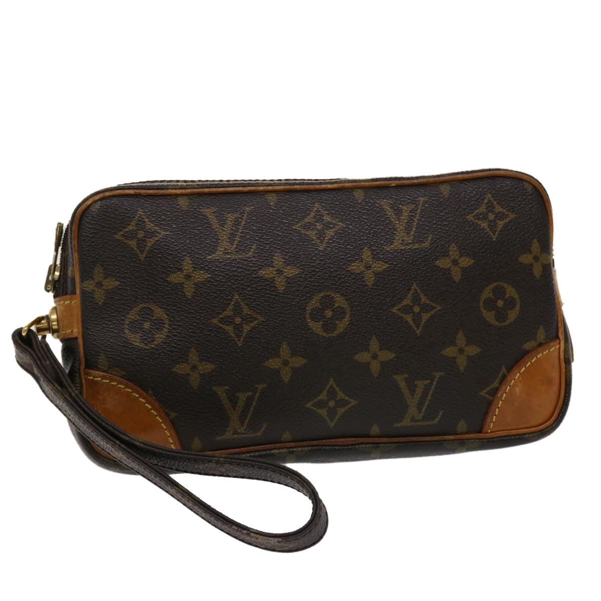 LOUIS VUITTON Monogram Marly Dragonne PM Clutch Bag M51827 LV ep990