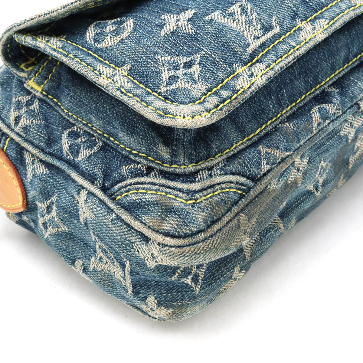 Louis Vuitton Monogram Denim Bag Body Bag Blue M95347