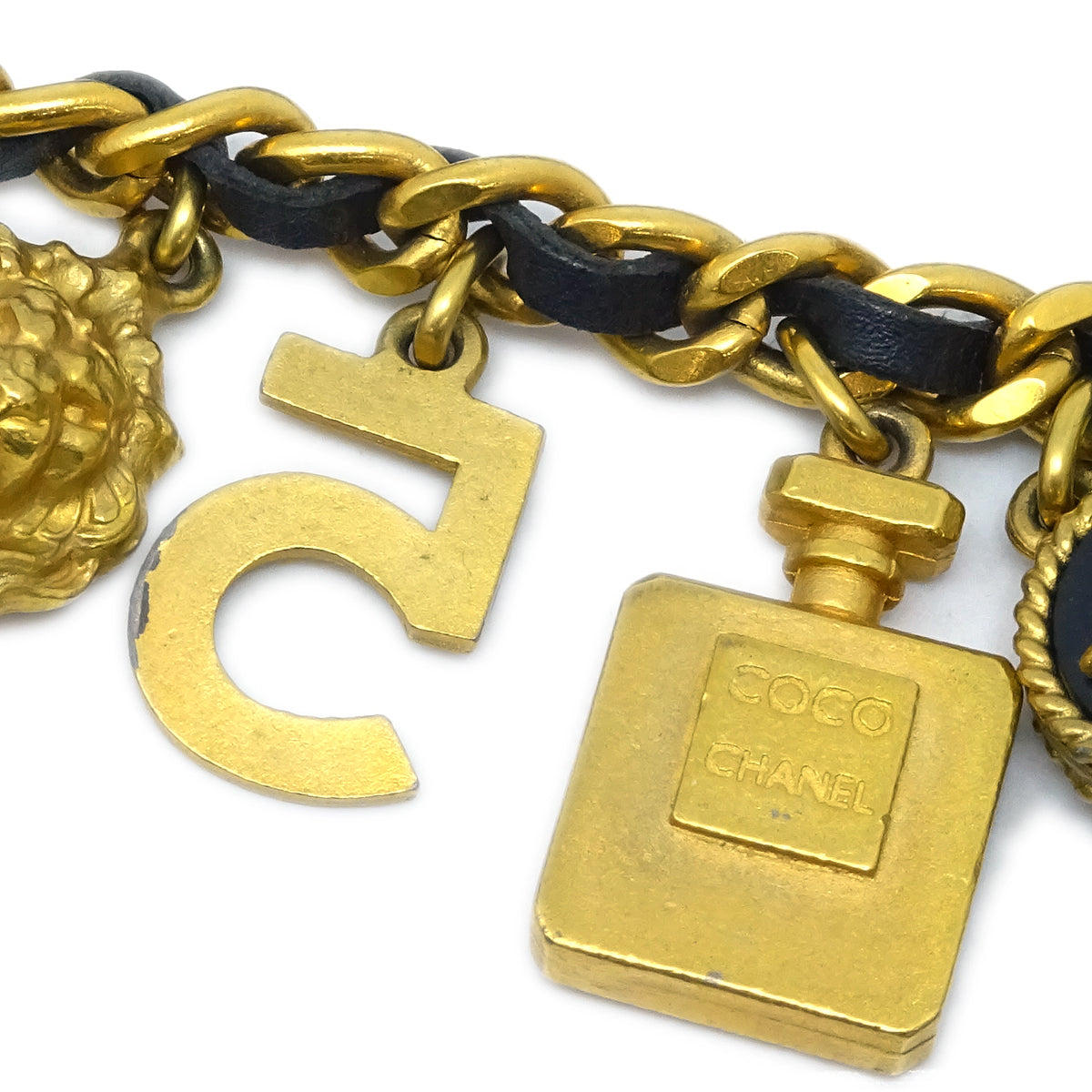 Luxury Chanel Icon Chain Belt 94P Small New
