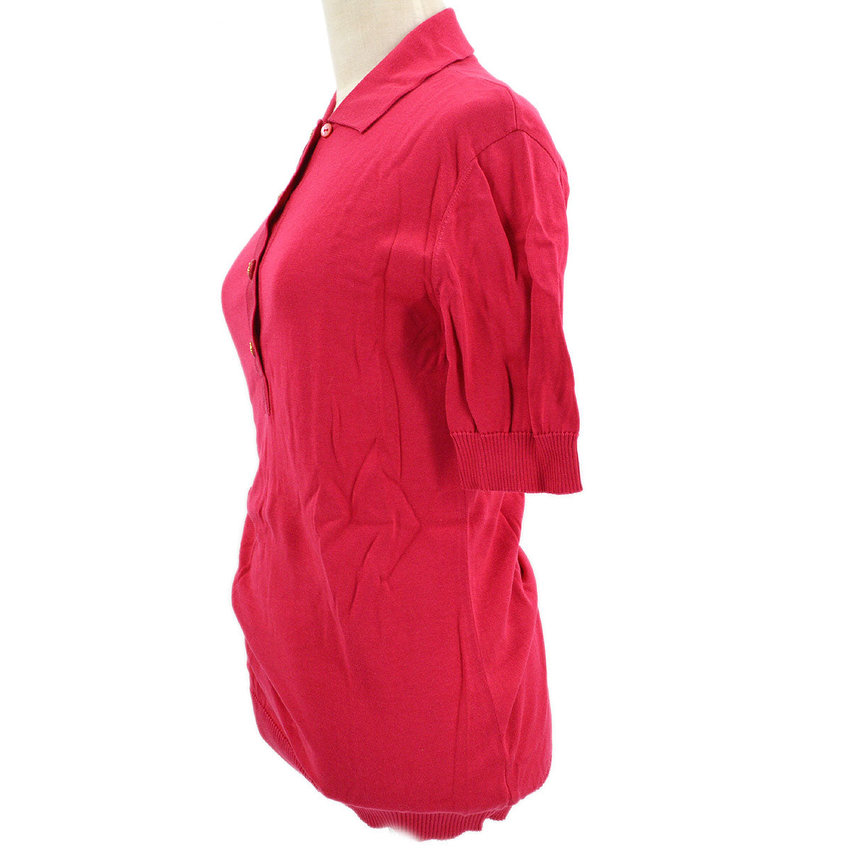 Luxury Chanel 1990s logo button polo shirt #38