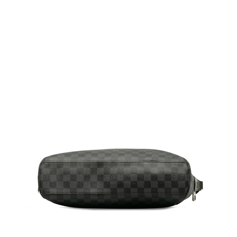 Louis Vuitton Damier Graphite Mick MM Sloping Shoulder Bag N41106 Black PVC Leather Men LOUIS VUITTON