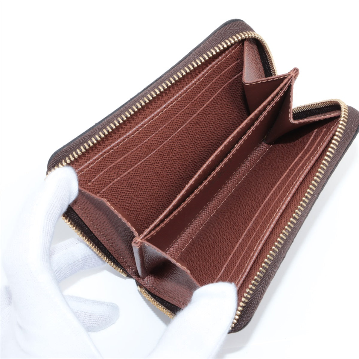 Louis Vuitton Monogram Zippyr Coin Impact M60067 Brown Coin Case