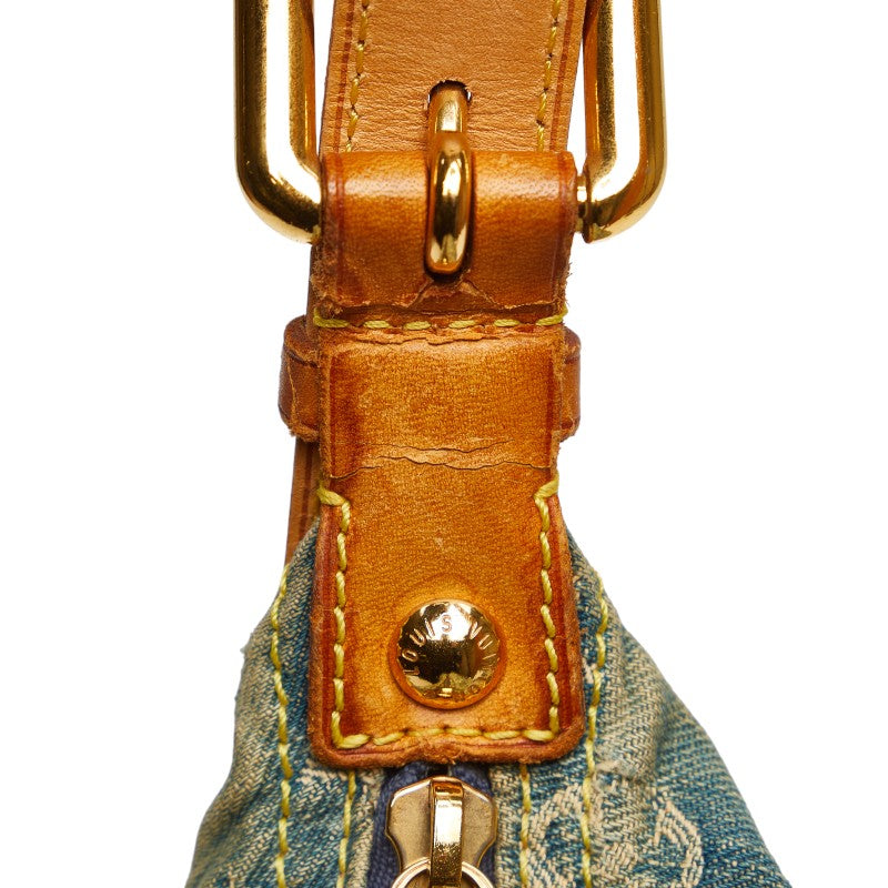 Louis Vuitton Monogram Denim Baggage GM Slipper Shoulder Bag M95048 Blue Denim Leather  Louis Vuitton