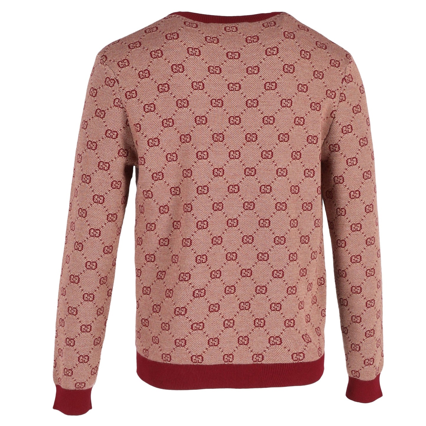 Luxury Gucci Trending 2025 Logo-Intarsia Sweater in Red Wool