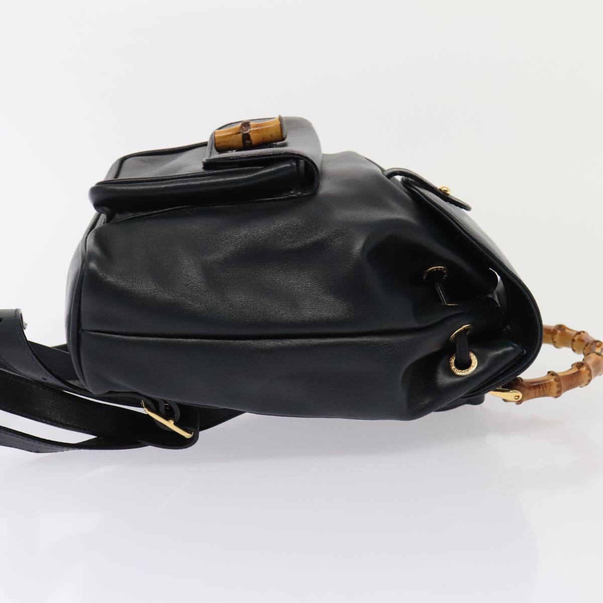 Gucci Bamboo  Leather Backpack Bag ()