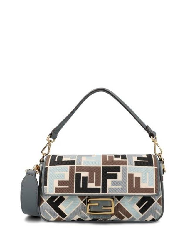 Luxury Fendi Baguette FF Embroider Shoulder Bag