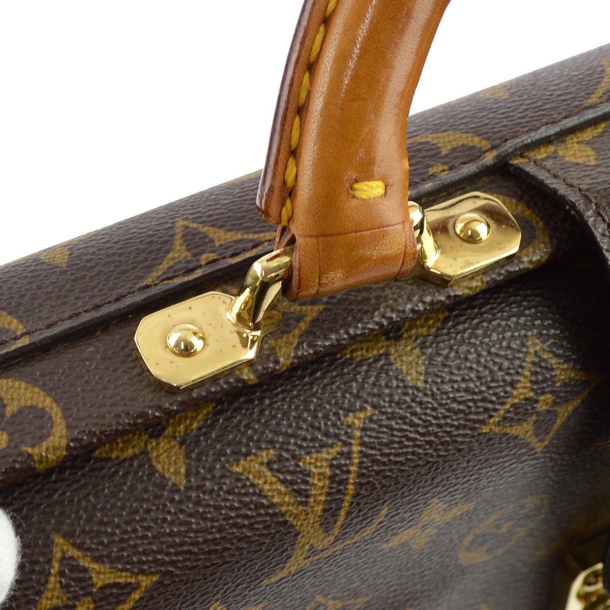Louis Vuitton 1998 Monogram Serviette Fermoir Business Handbag M53305