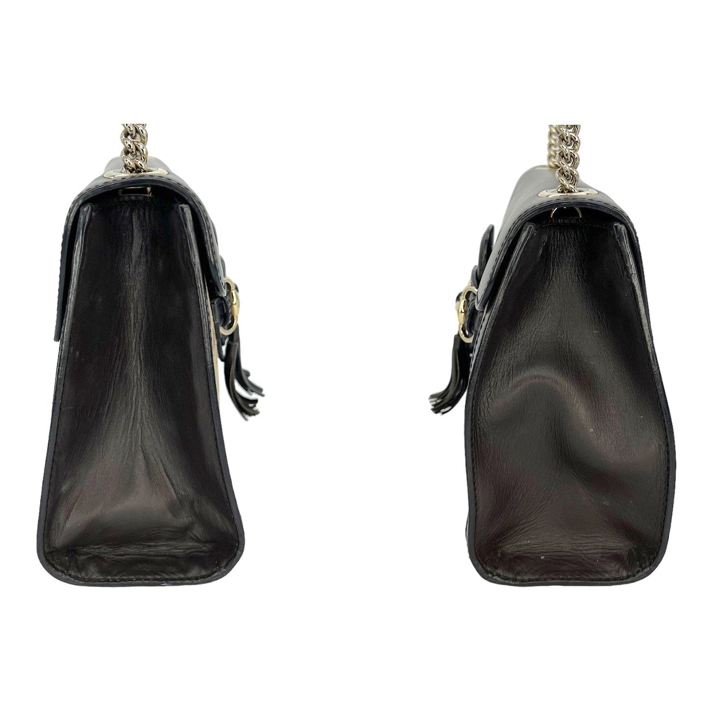 Luxury Gucci GG Supreme Emily Flap Shoulder Bag