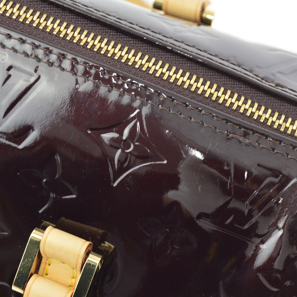 Louis Vuitton 2008 Purple Monogram Vernis Bedford Handbag M91996