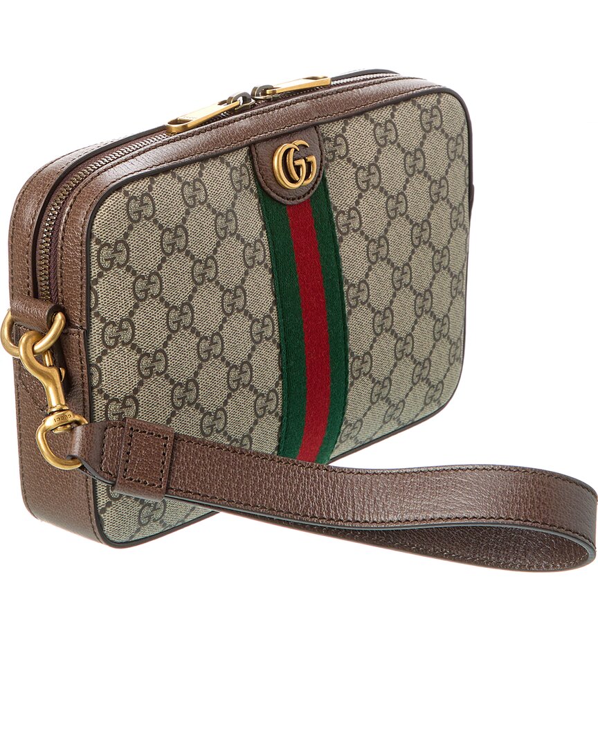 Luxury Gucci Trending 2025 Ophidia GG Supreme Canvas & Leather Shoulder Bag
