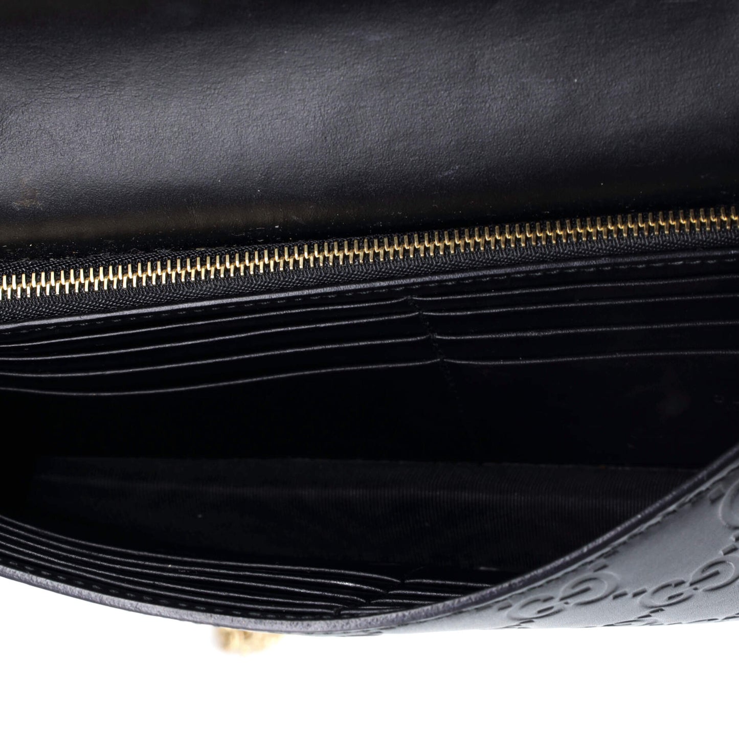 Icon Wallet on Chain Guccissima Leather