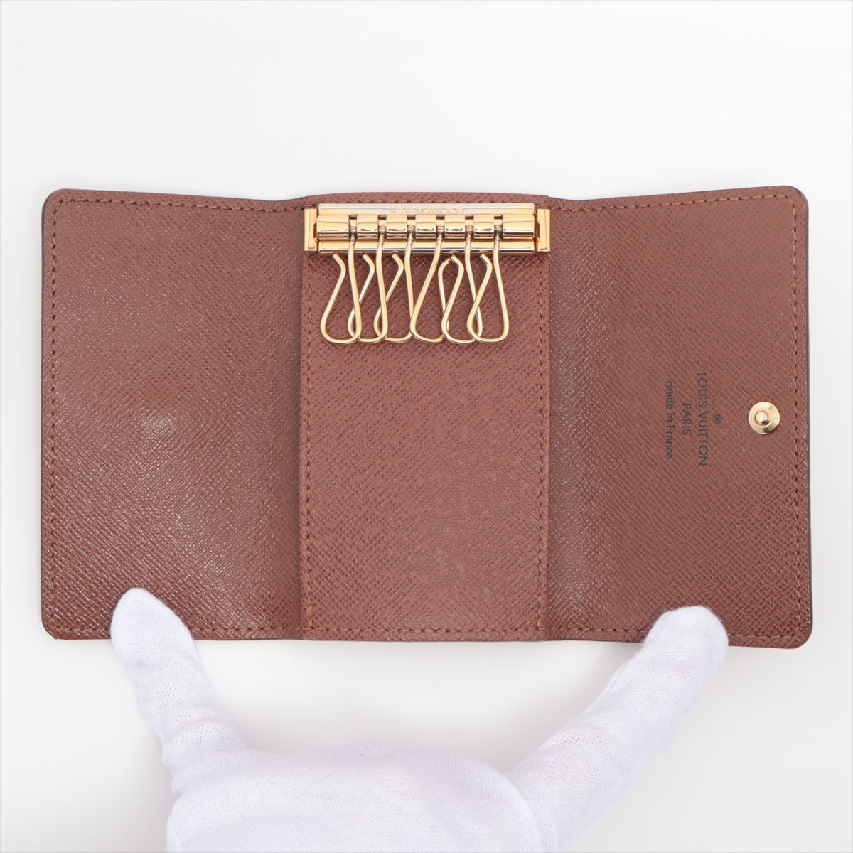 Louis Vuitton Monogram Multicell 6 M62630 Brown Keycase  Reaction