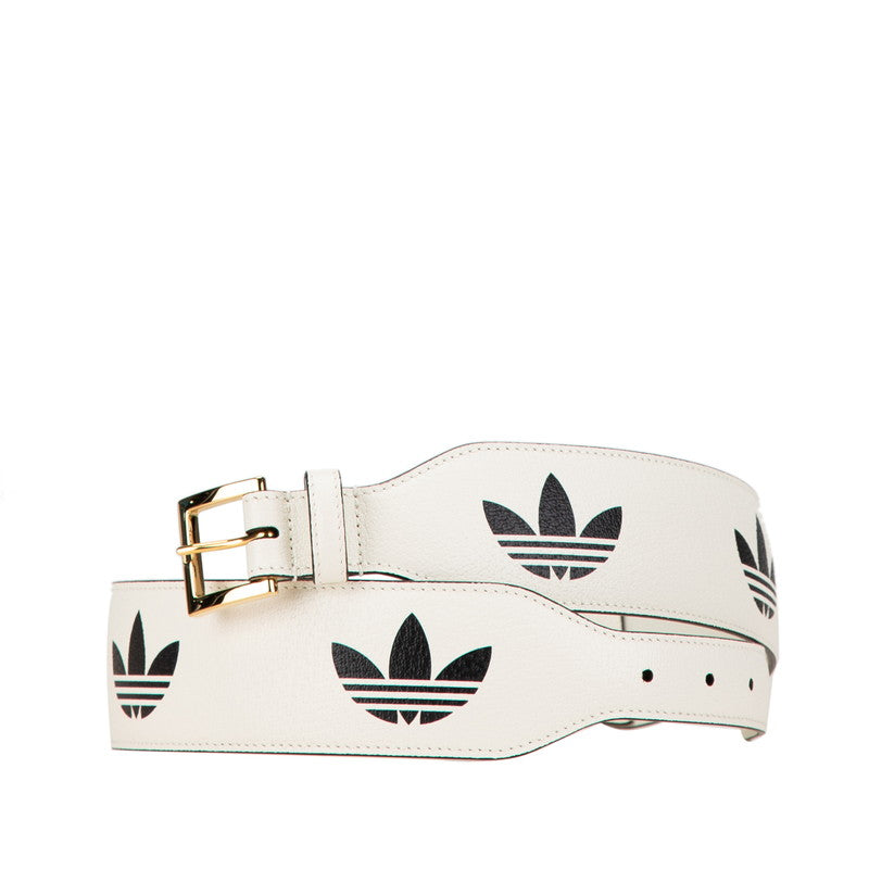 Luxury Gucci Trending 2025 x Adidas Leather Horsebit Belt