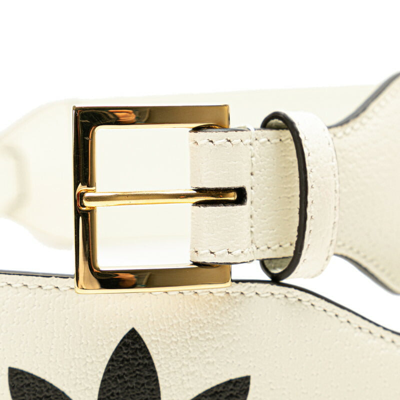 Luxury Gucci Trending 2025 x Adidas Leather Horsebit Belt