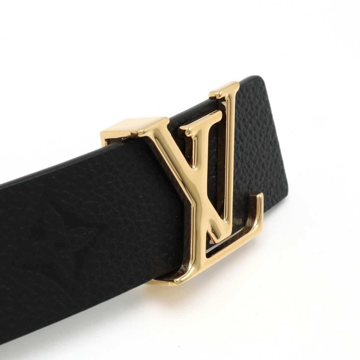 LOUIS VUITTON Louis Vuitton Monogram Emplant Belt LV iconic 30MM Reverseible Black Noneir Black #85 85/34 M0328V