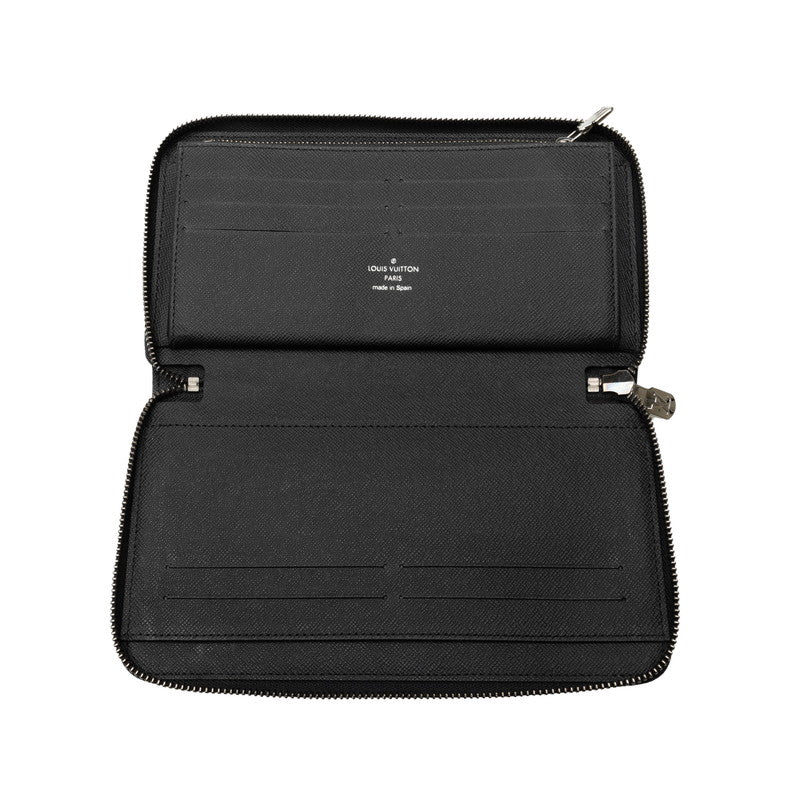 Louis Vuitton Monogram Zippie Organizer NM Roundfassner Long Wallet M82081 Eclipse Black PVC Leather  Louis Vuitton