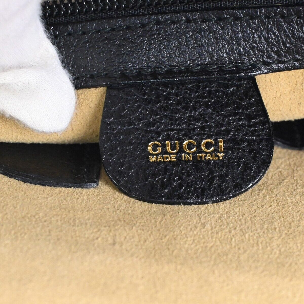 Gucci Bamboo  Leather Handbag ()