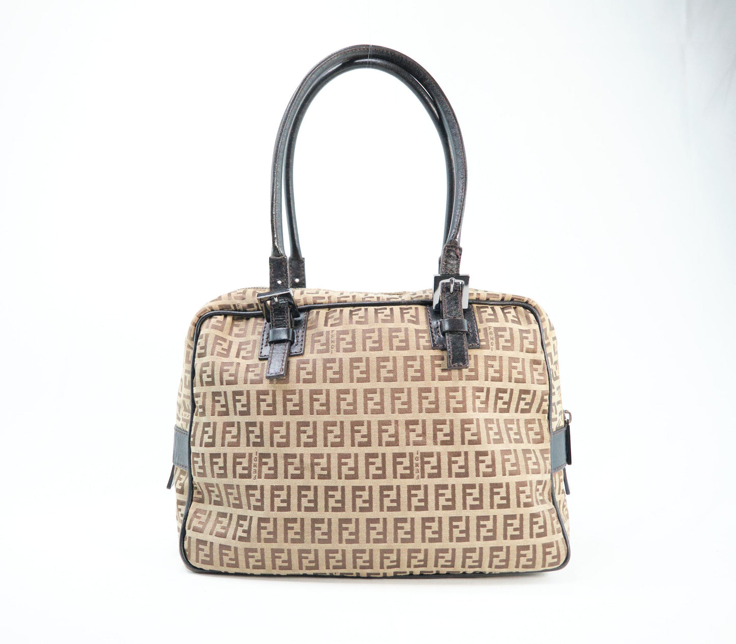 Luxury FendiZucchino Canvas Handbag - '10s