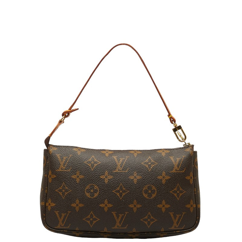 Louis Vuitton Monogram Pochette Accessories Handbag Accessories Pochette M40712 Brown PVC Leather  Louis Vuitton