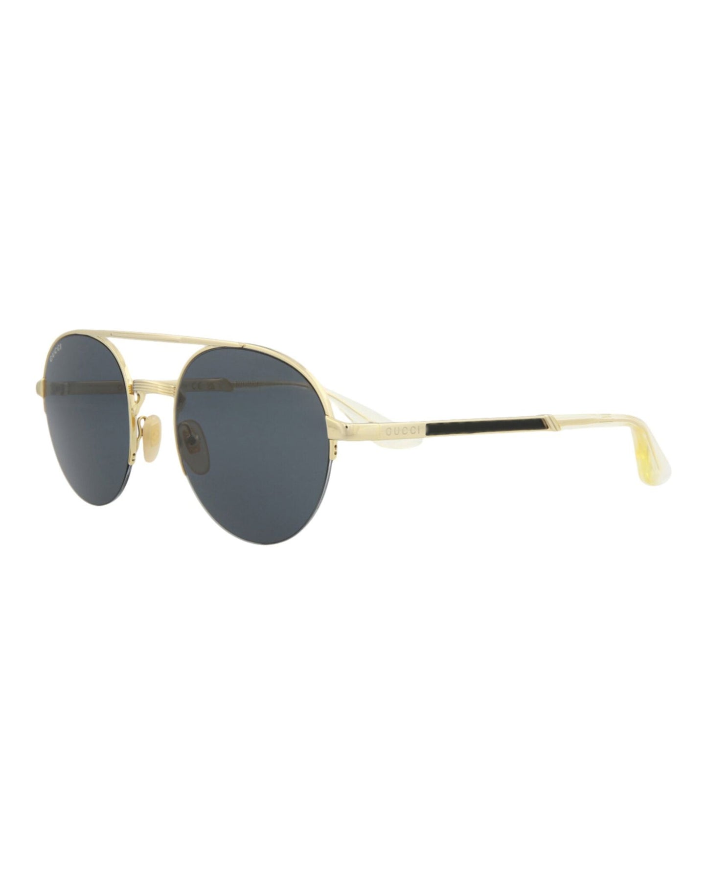 Gucci Round-Metal Frame Sunglasses