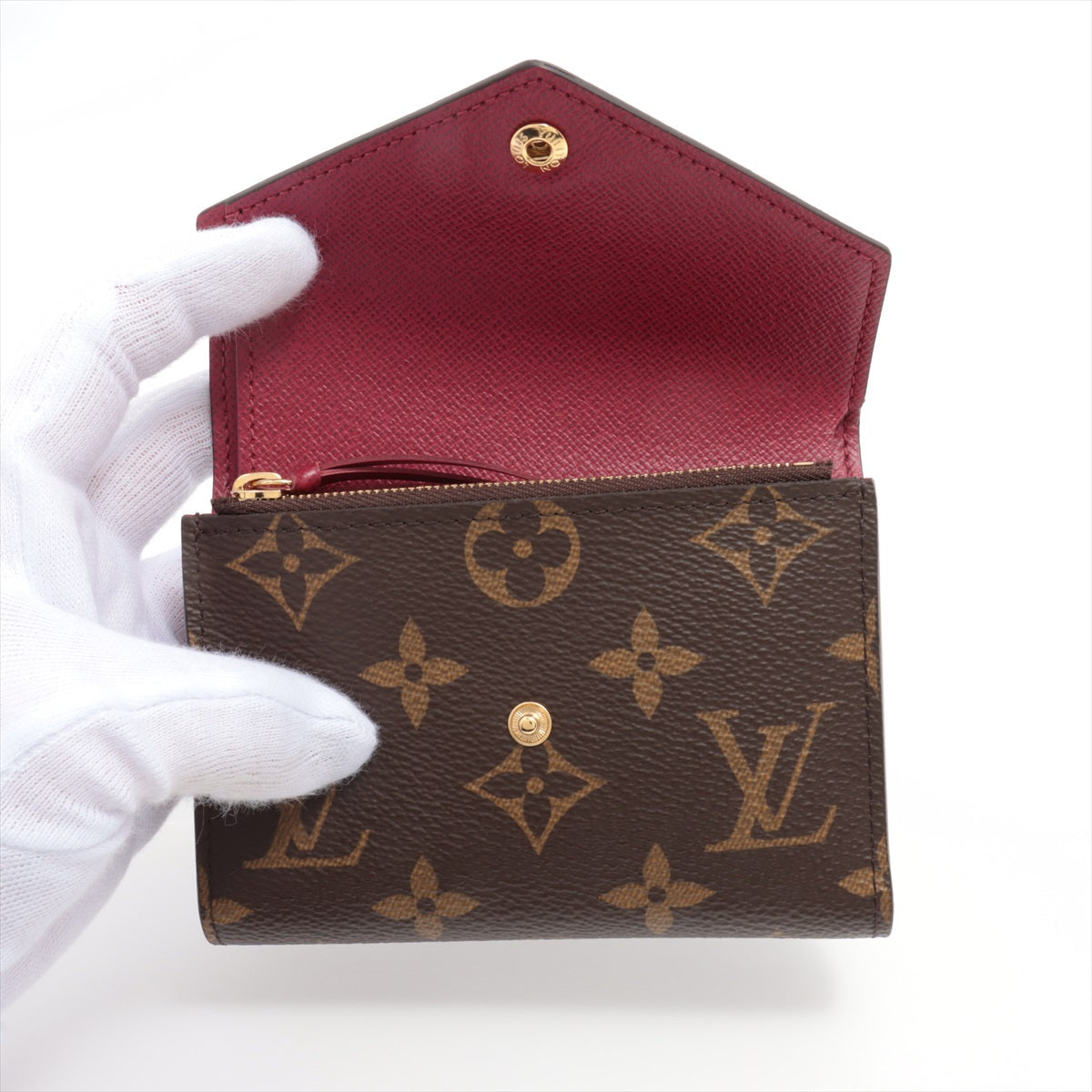 Louis Vuitton Monogram Portfolio Victoria M41938 Fushai Compact Wallet