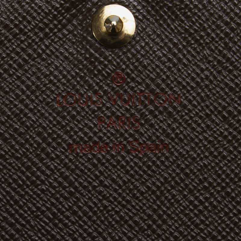 Louis Vuitton Double Fold Wallet N61736 Brown PVC Leather  Louis Vuitton