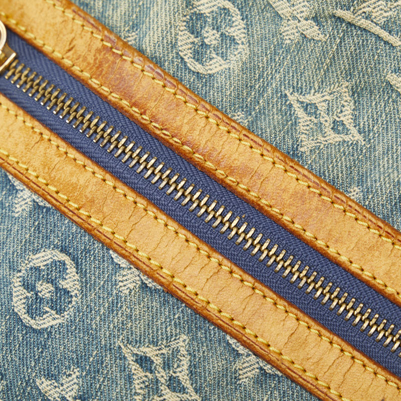 Louis Vuitton Monogram Denim Baggage GM Slipper Shoulder Bag M95048 Blue Denim Leather  Louis Vuitton