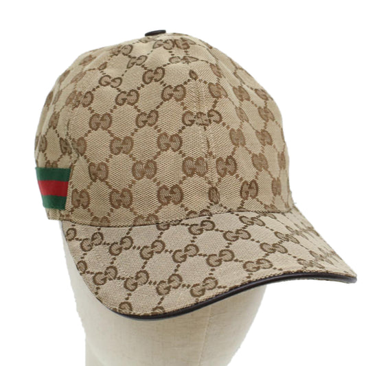 Luxury Gucci Trending 2025 GG Canvas Web Sherry Line Cap L Beige Red Green