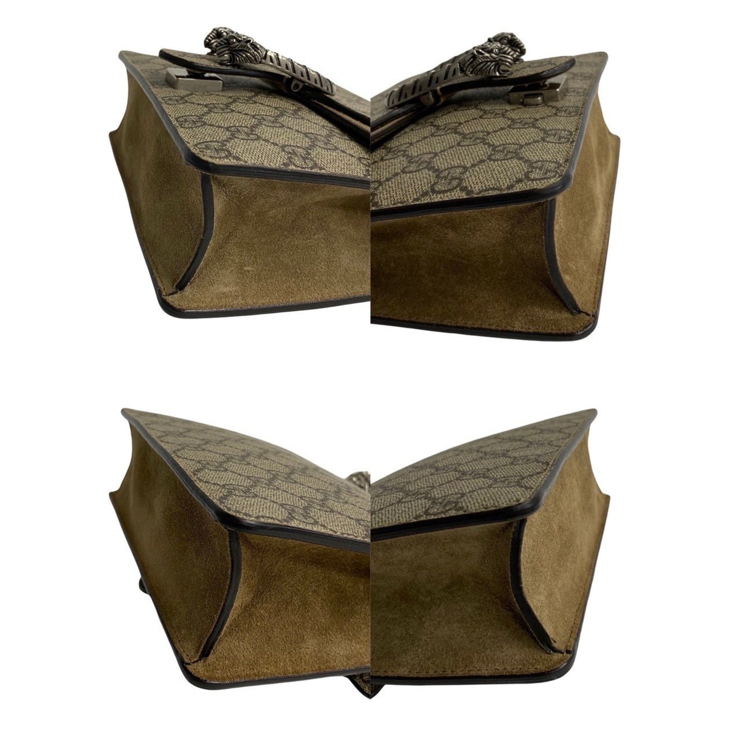 Gucci Horsebit  Canvas Shoulder Bag ()