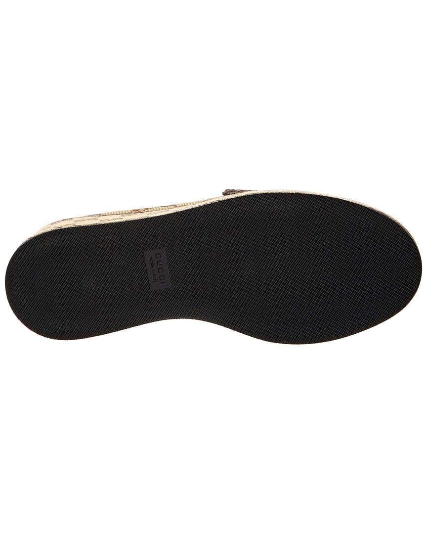 Gucci GG Canvas & Leather Platform Loafer