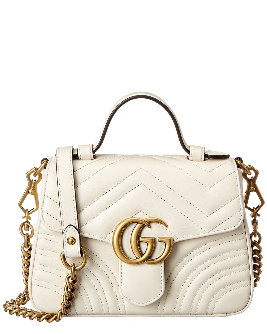 Luxury Gucci Trending 2025 GG Marmont Mini Matelasse Leather Top Handle Shoulder Bag