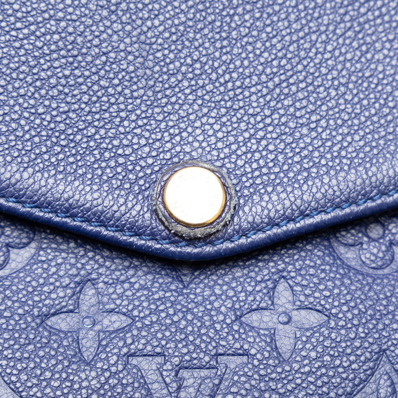 Louis Vuitton Monogram Amplant Twice Shoulder Bag M50262 Iris Navy Leather  Louis Vuitton